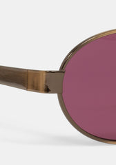 Whimsigoth Bead & Charm Chain Sunglasses